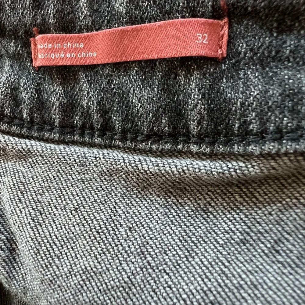 Anthropologie Gray Washed Denim Mini Shorts - Picture 7 of 7